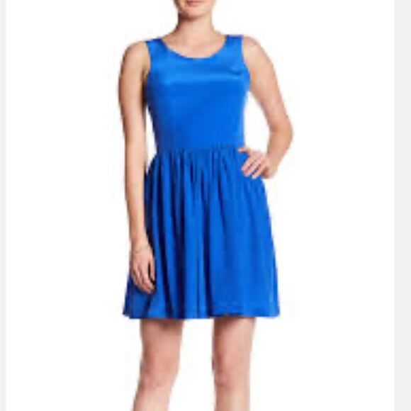 Amanda Uprichard hot pink silk fit and flare sleeveless lined dress size small - Picture 8 of 8